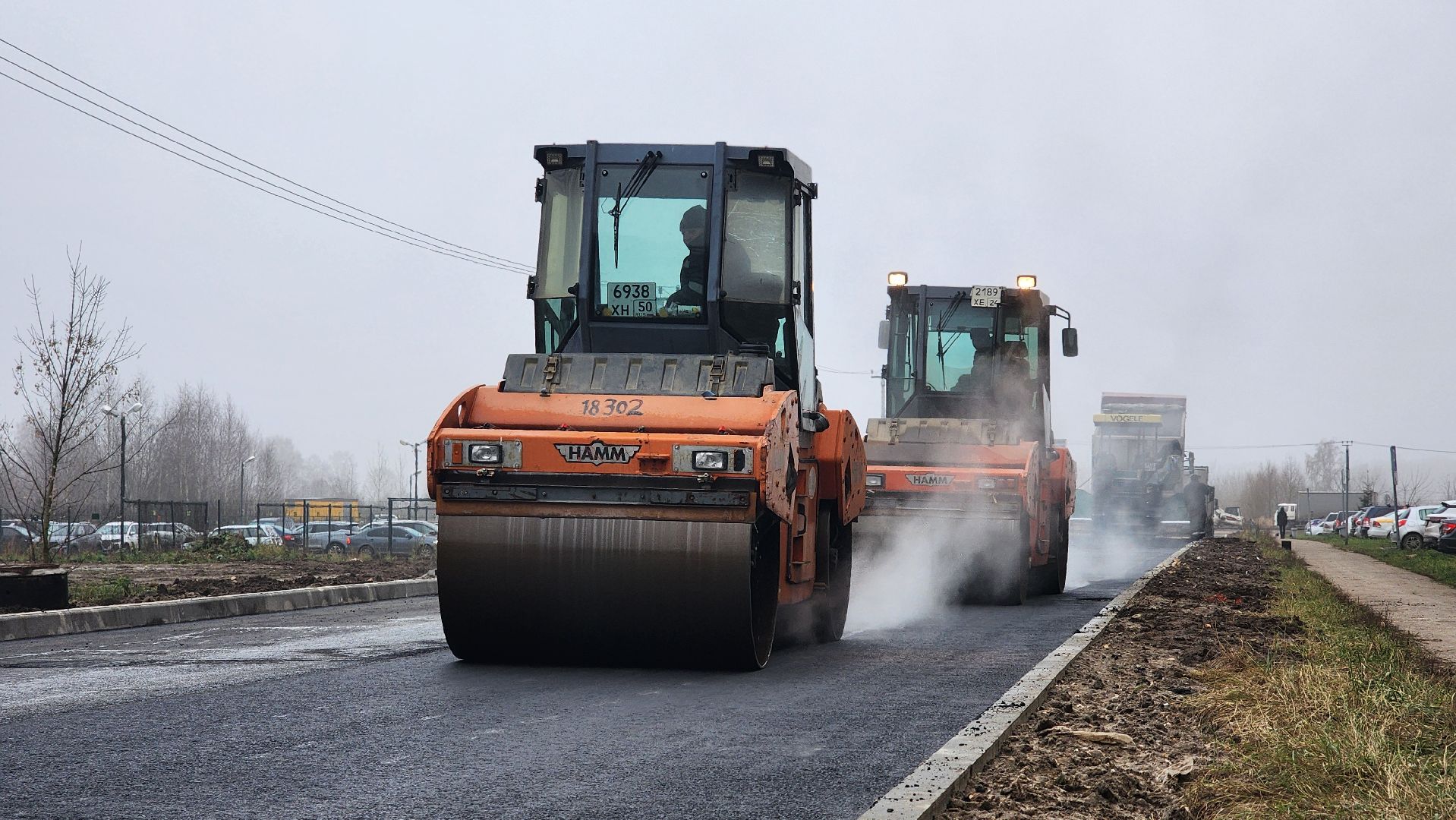 дороги, строительство дороги, лосино-петровский,