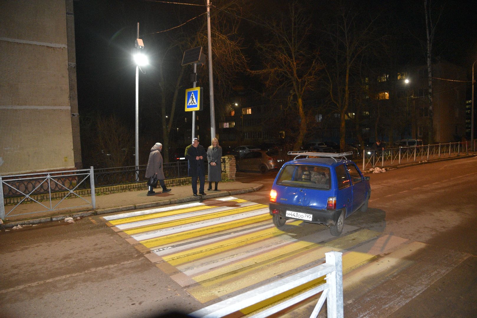 лотошино, безопасность в городе, дороги , проекционные пешеходные переходы,