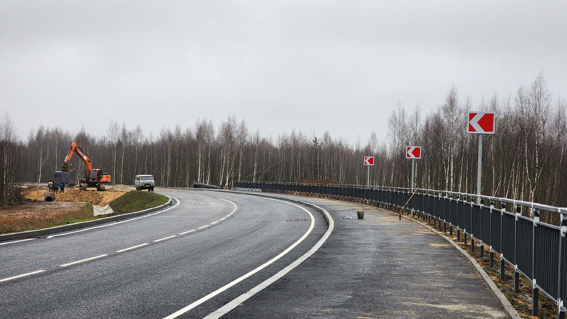 шумозащитные экраны, Лобня, северный подъезд, Дорога,