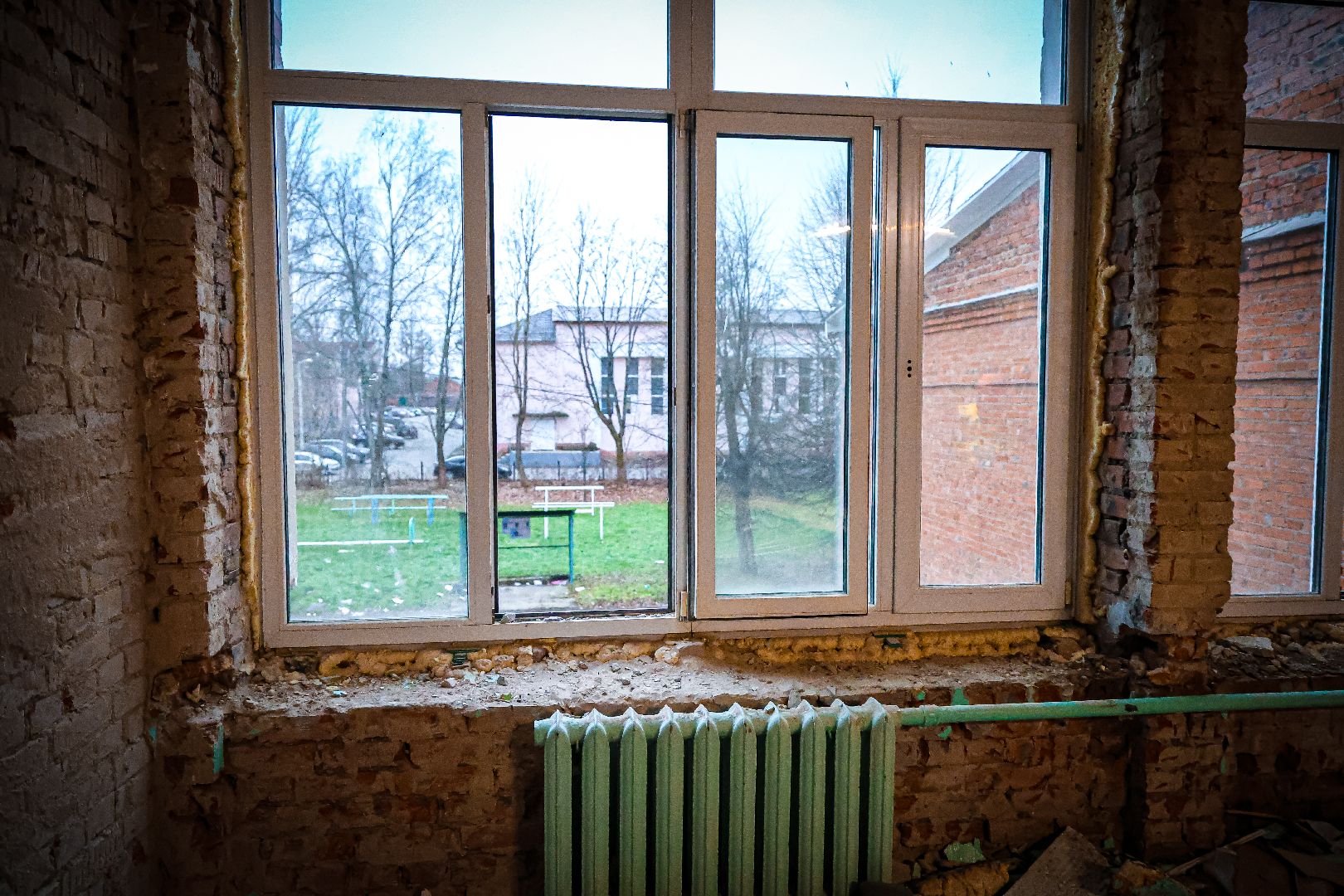 клин, общество, строительство, капремонт школы, подмосковье,