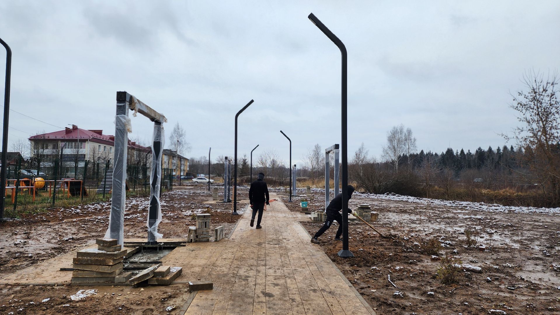 клин, поселок 31 октября, семейный сквер, благоустройство,