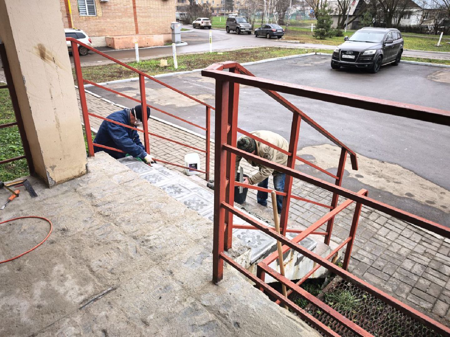 серебряные пруды, жкх, ремонт ступеней,