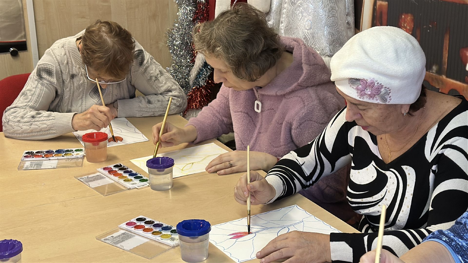 сергиво-посадский городской округ, хотьково, парк покровский, мастер класс, рисунки, активное долголетие,