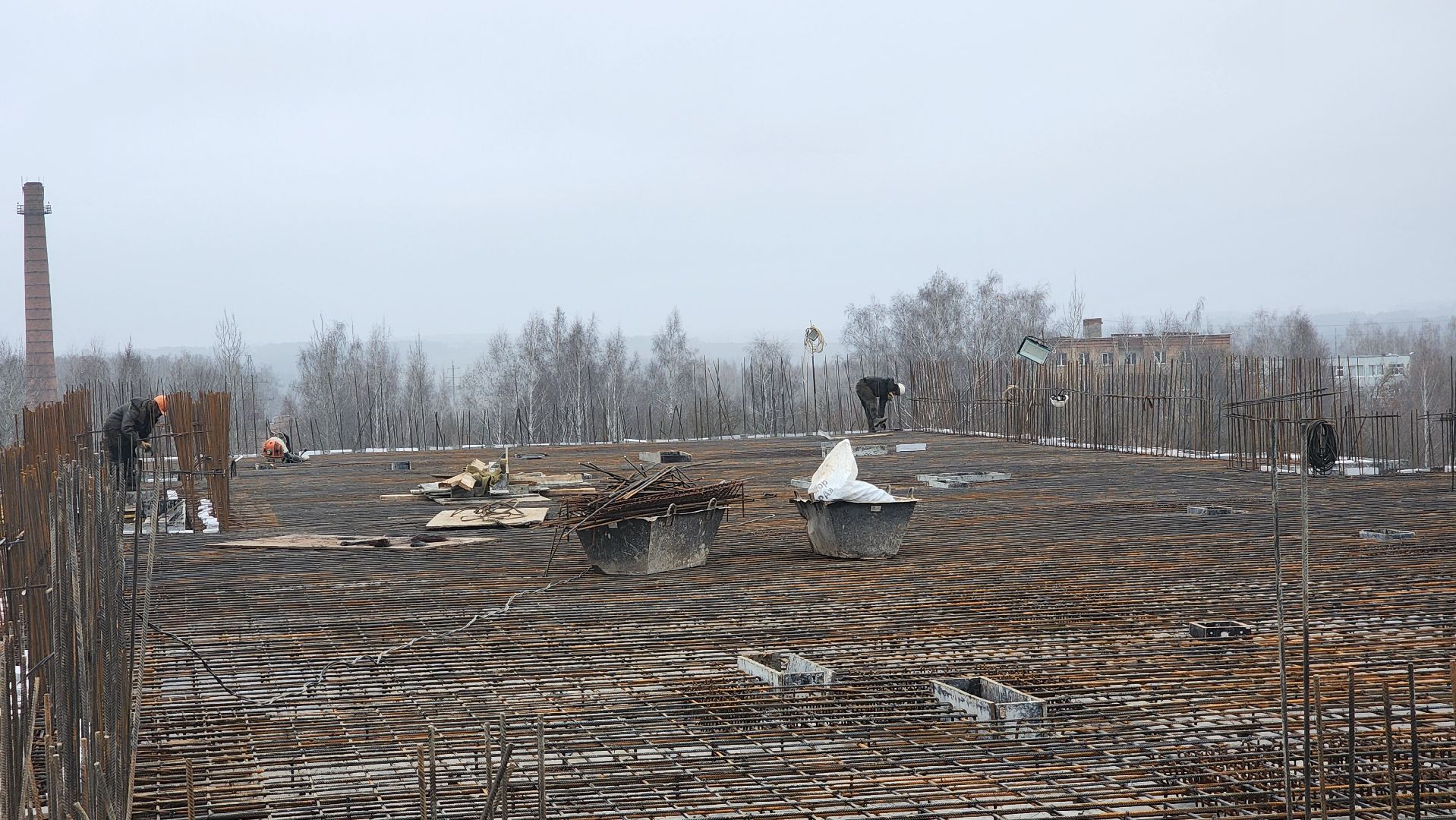 Зарайск, Строительство, Новый дом для переселенцев, Строительство нового дома,