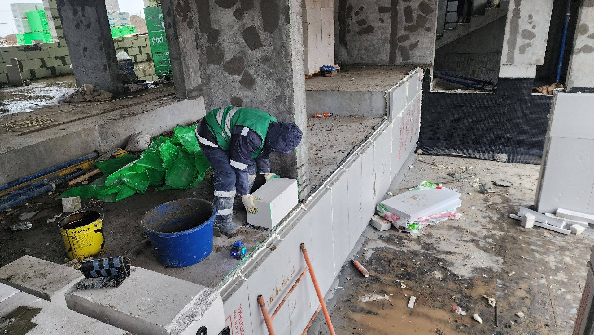 Зарайск, Строительство, Новый дом для переселенцев, Строительство нового дома,