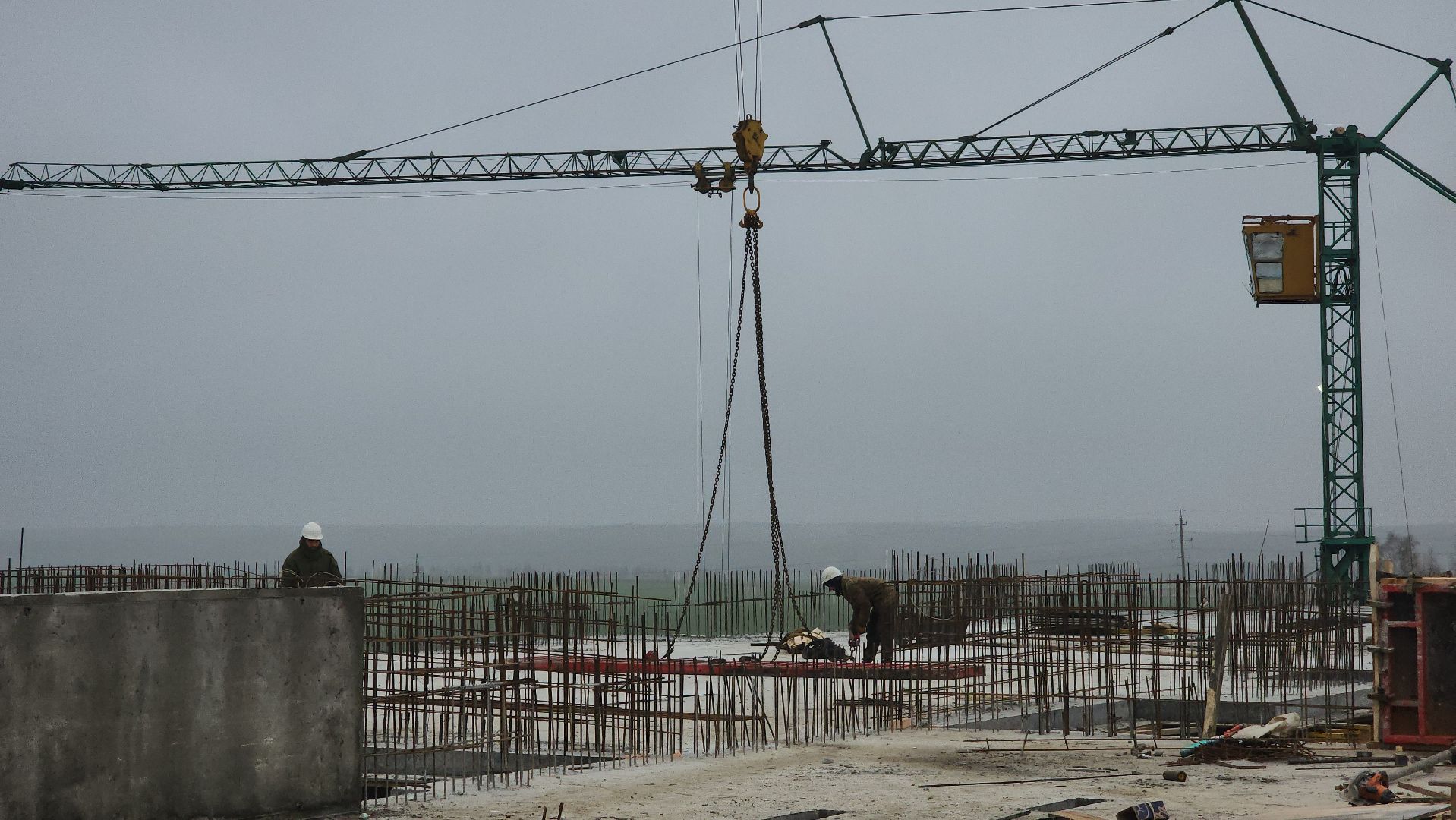 Зарайск, Строительство, Новый дом для переселенцев, Строительство нового дома,