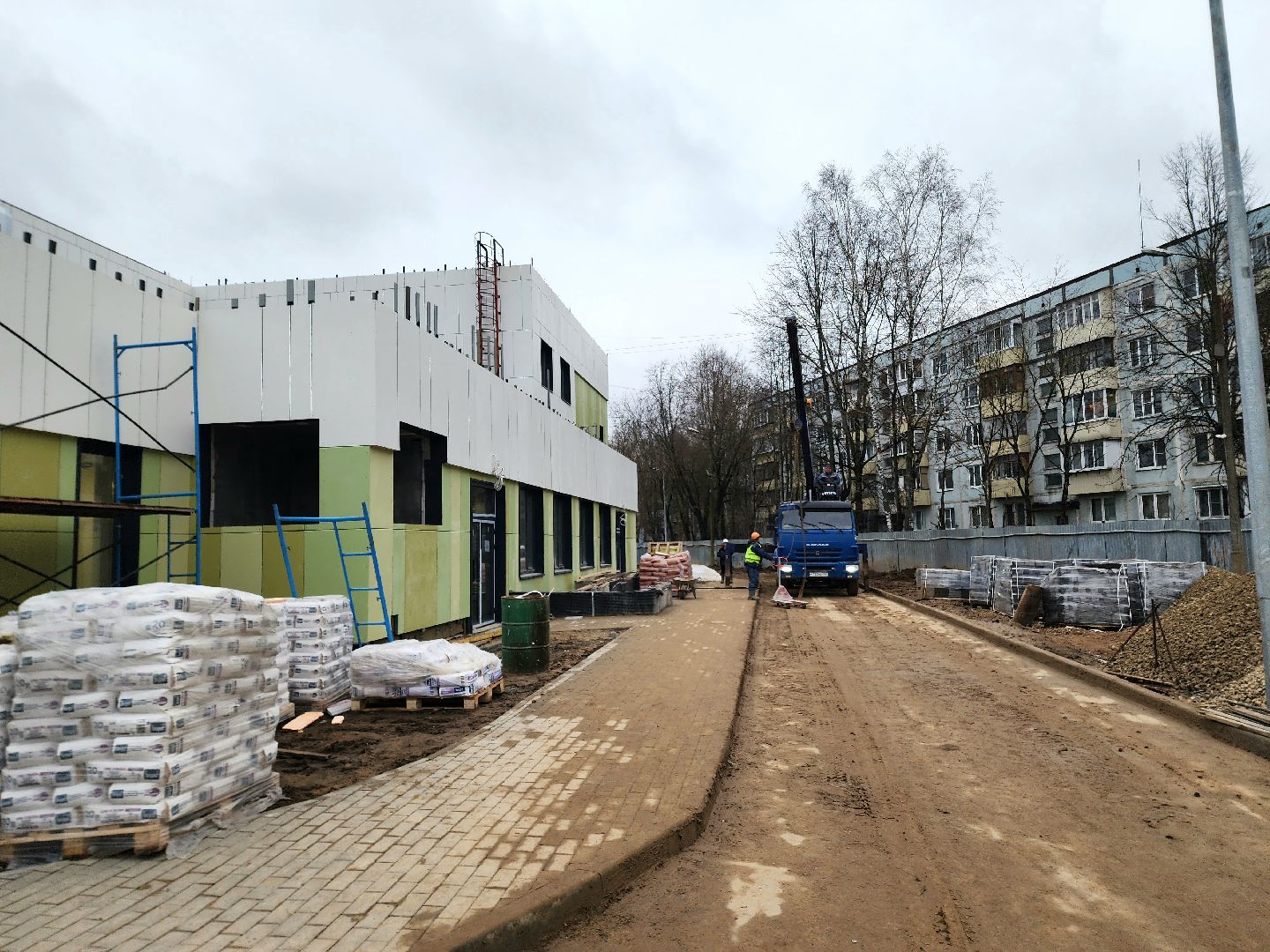 солнечногорск , строительство , гимназия , ученики,