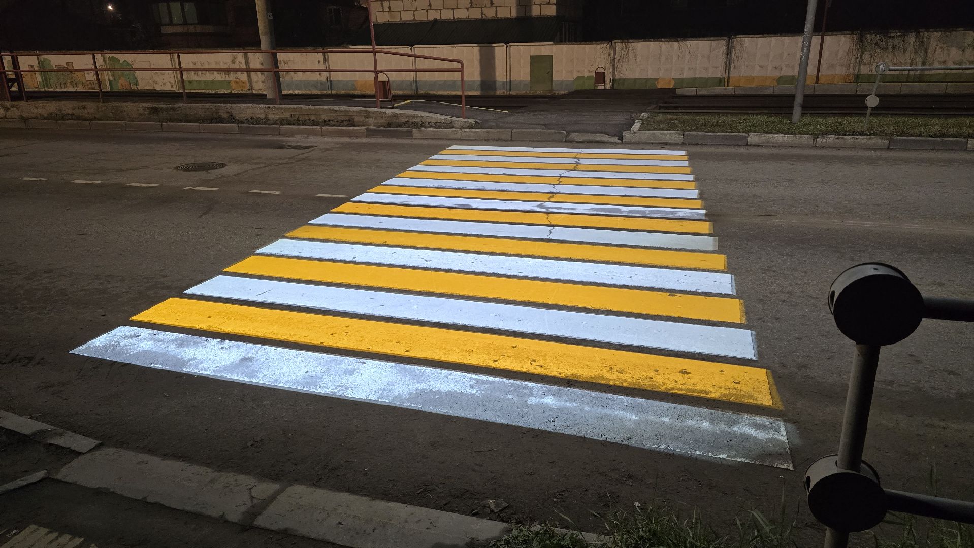 Коломна, проекционный пешеходный переход,