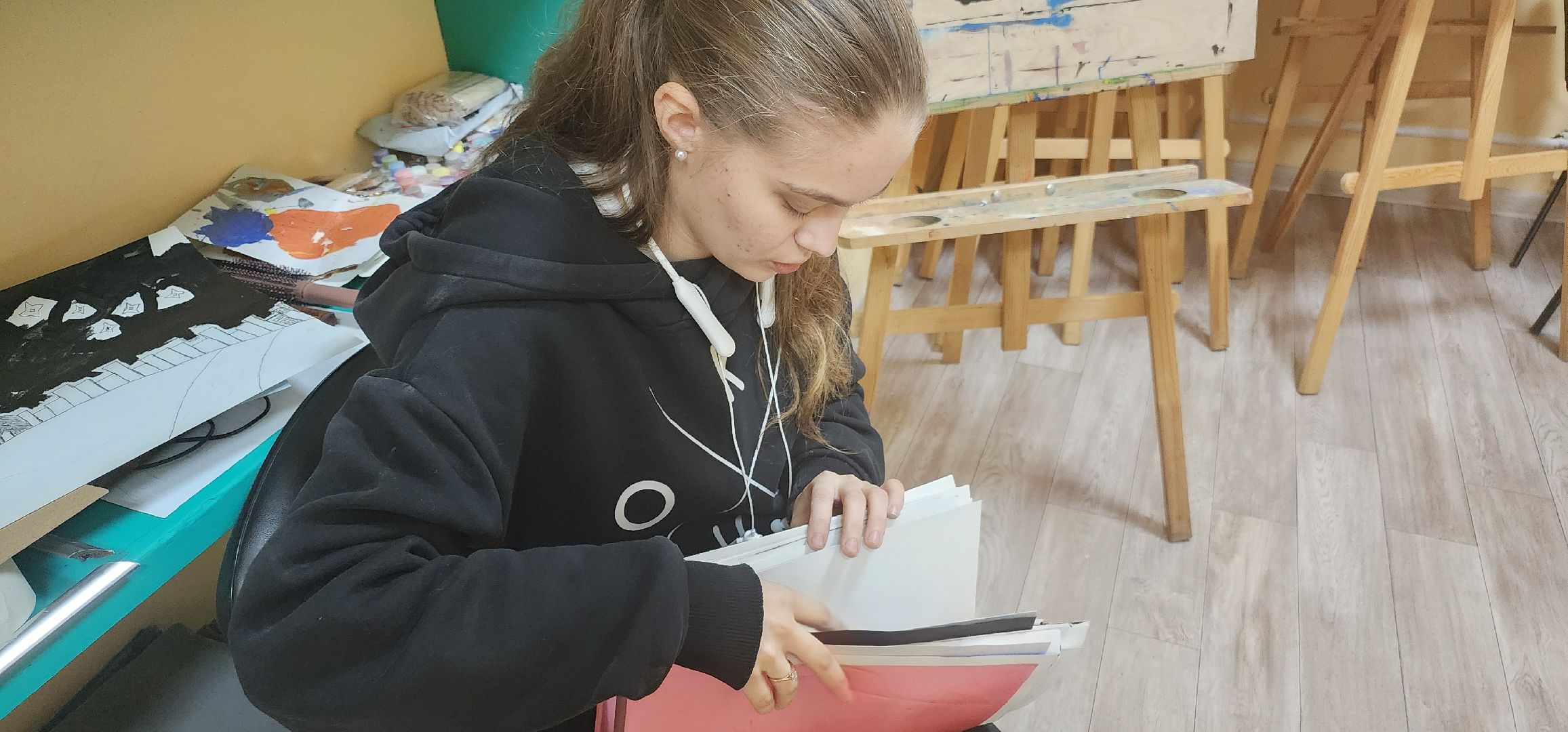 долгопрудный, дк нефтяник, изостудия, дети, отчетный концерт, рисование вслепую, павельцево,