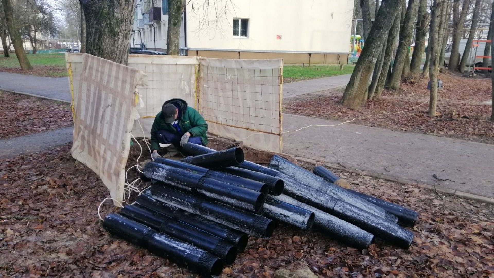 городской округ восход, жкх, благоуствойство, канализационная сеть, канализационные трубы,