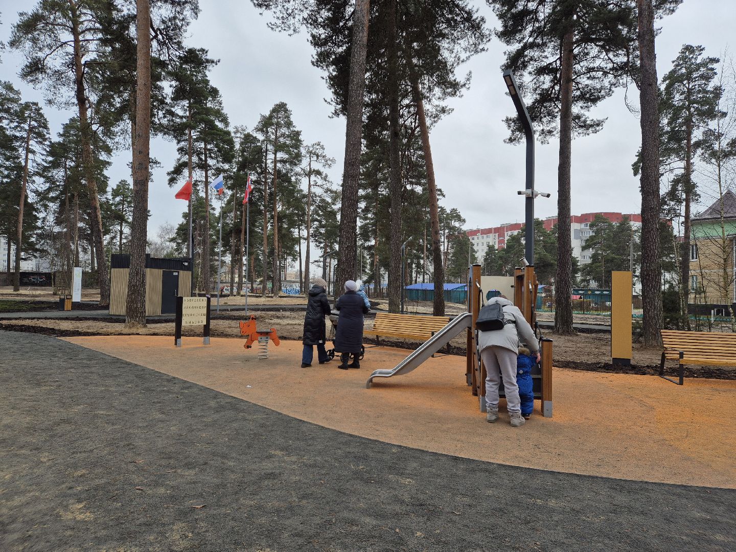 благоустройство парка, лесопарк стрелки, орехово-зуево,