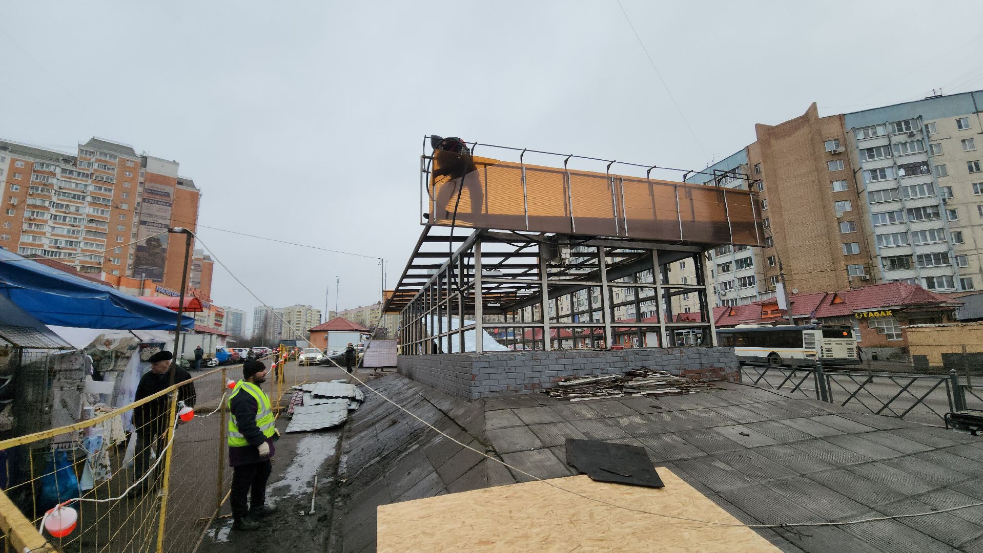 ремонт, подземный переход,