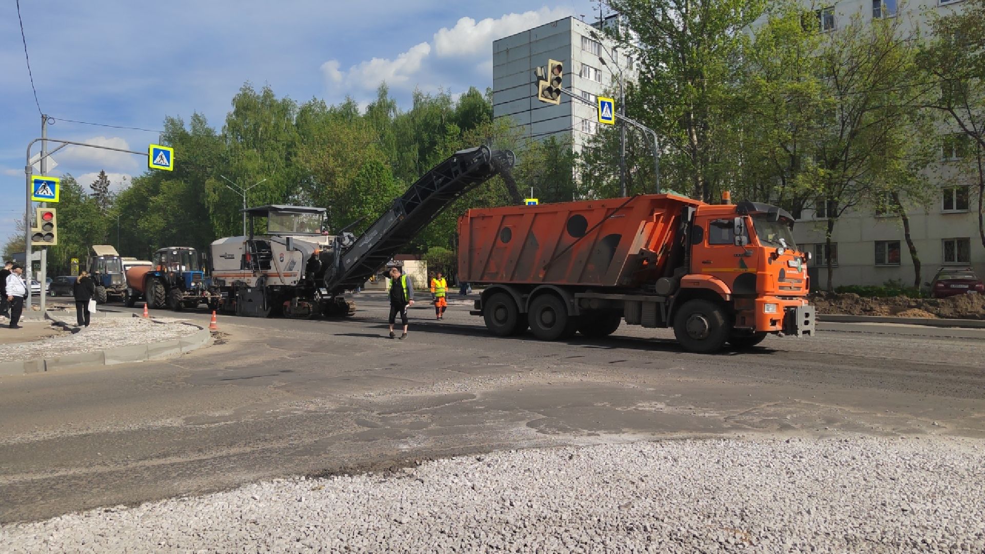 Пушкино, ремонт дорог, благоустройство