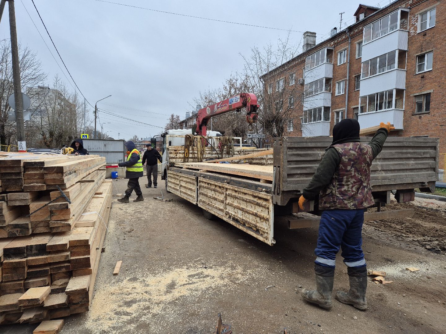 ремонт канализационного трубопровода, орехово-зуево, благоуйстройство,