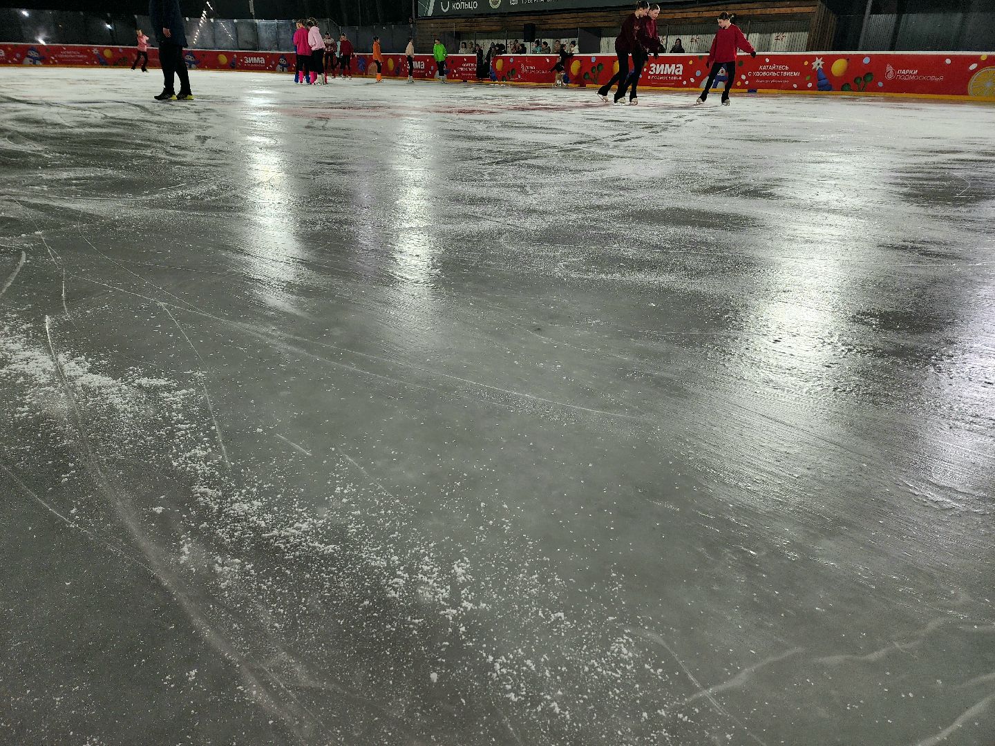 солнечногорск , каток, зима, лед,