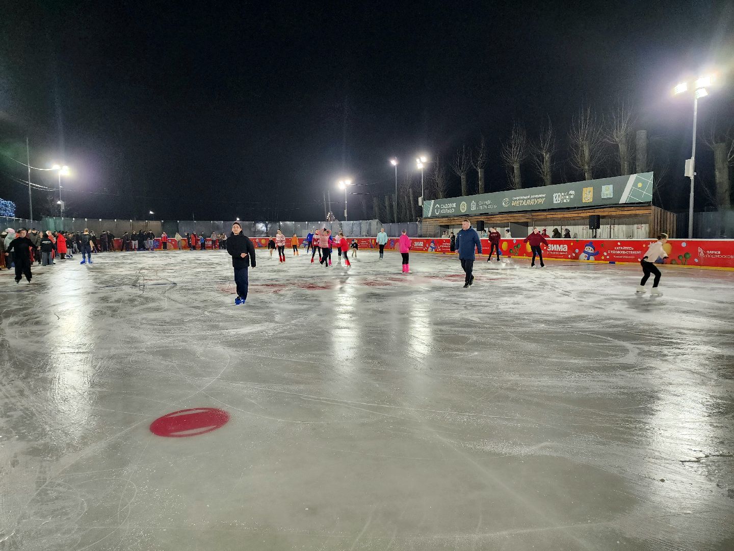 солнечногорск , каток, зима, лед,