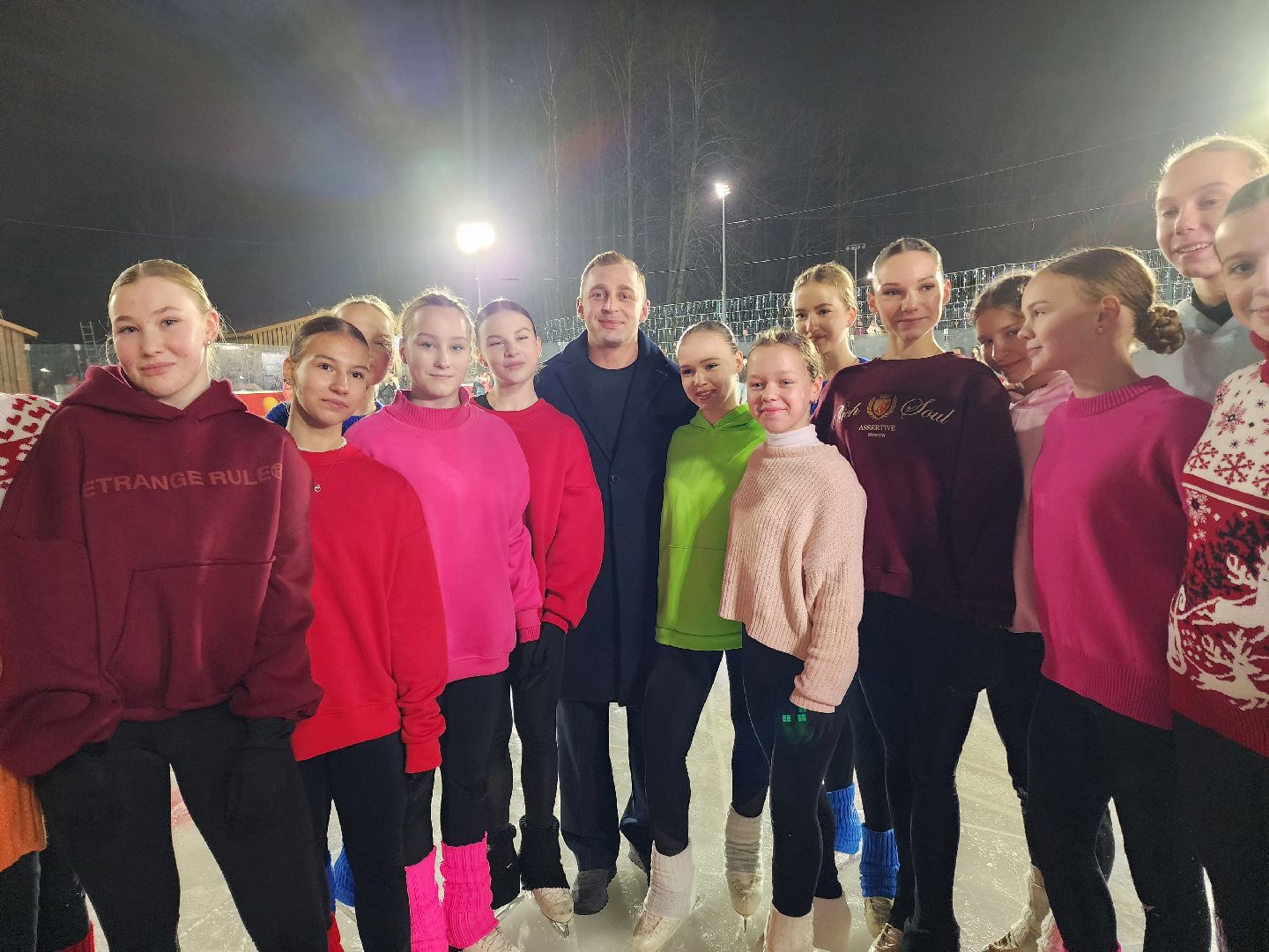 солнечногорск , каток, зима, лед,