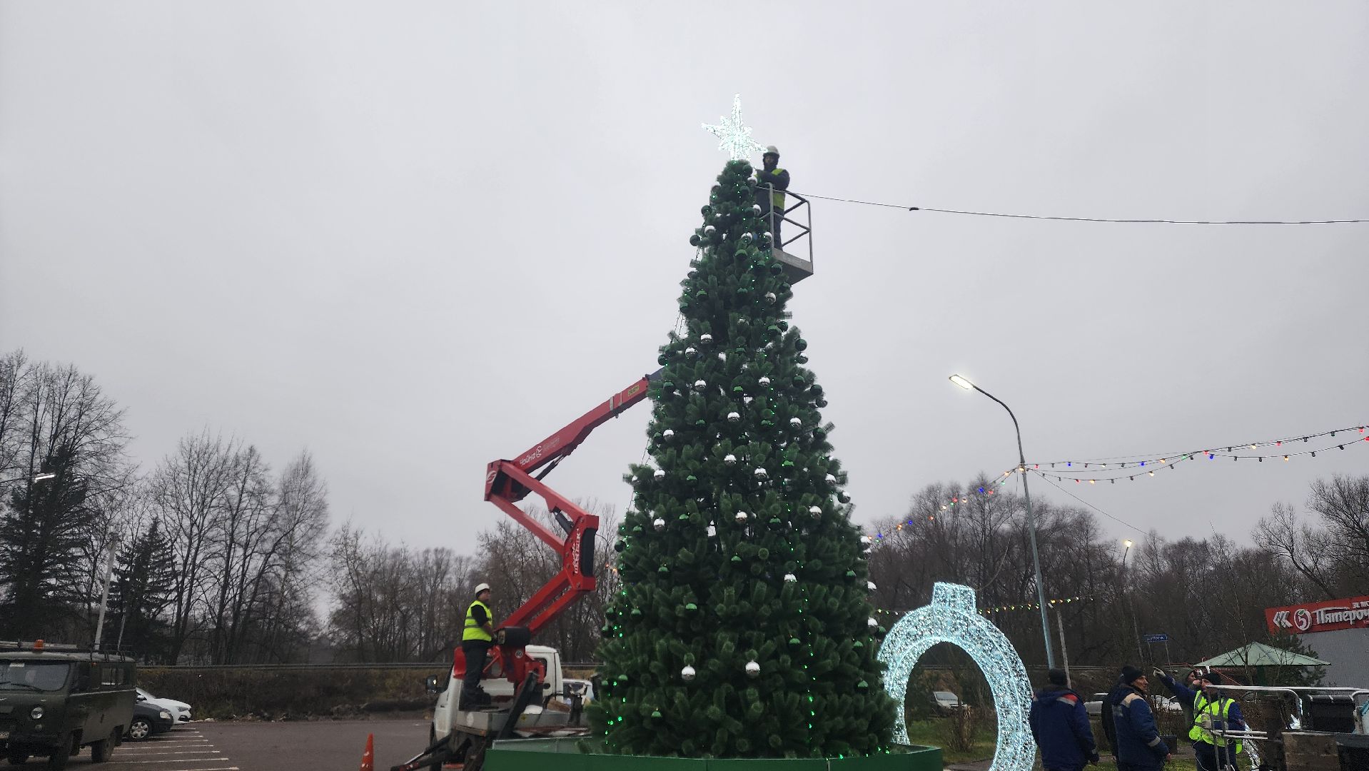 клин, поселок зубово, новогодние арт-объекты, резонит,