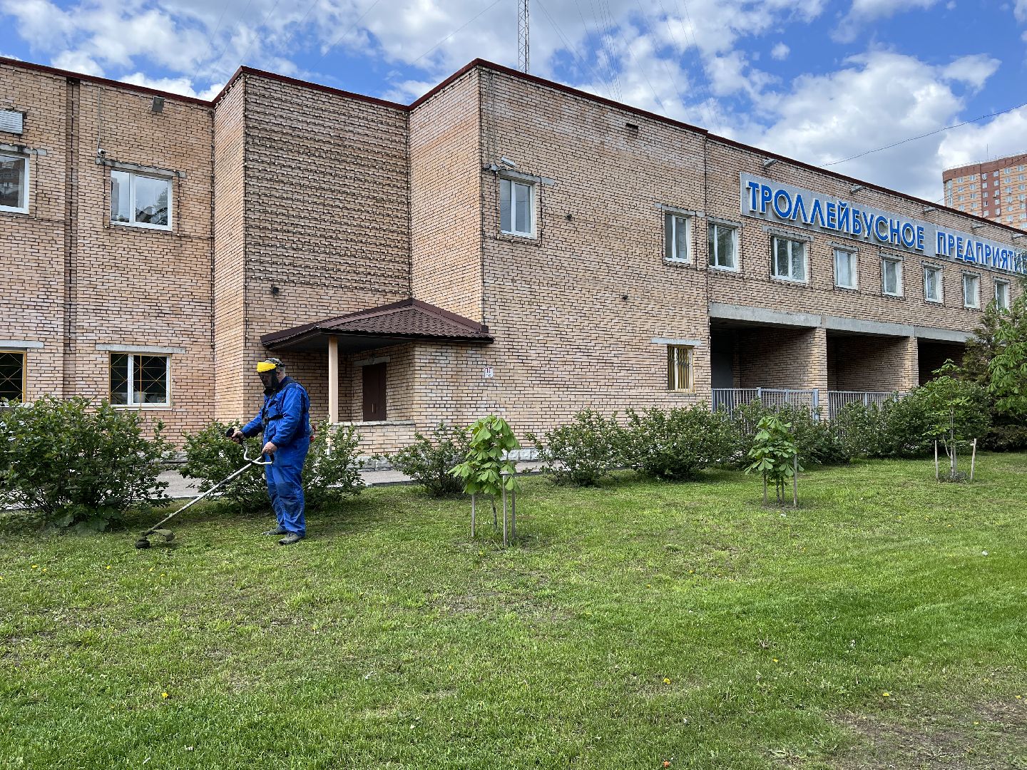 Химки, благоустройство, покос травы, уборка города
