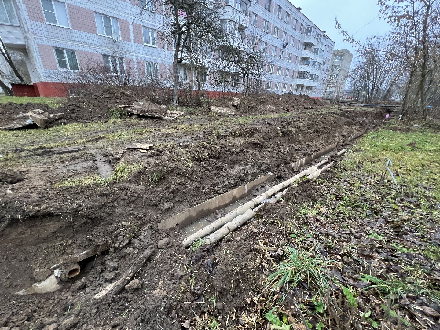 Ремонт теплотрассы Запркдня , талдомский городской округ, теплотрасса талдом, Тепло в Запрудне ,