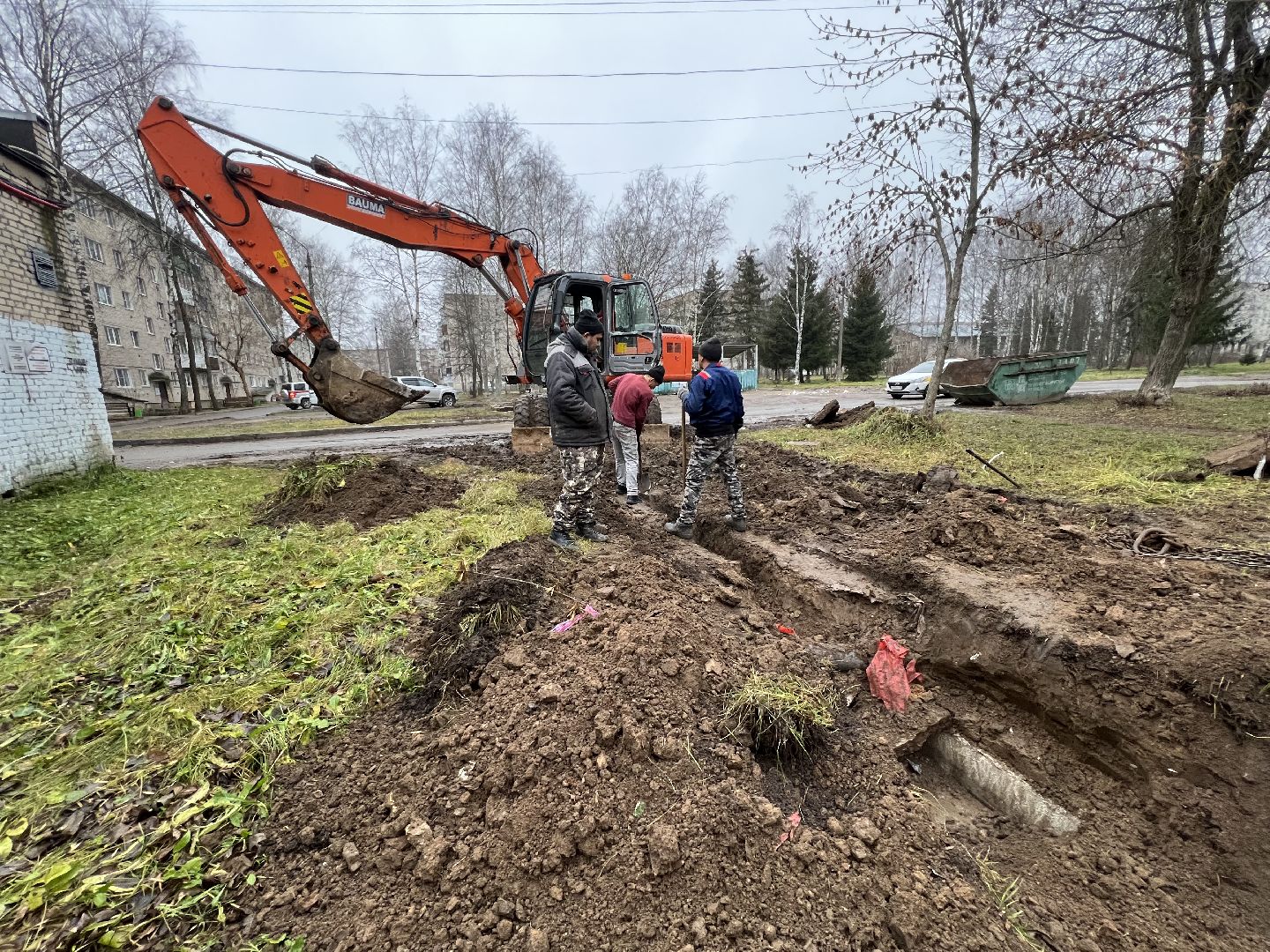 Ремонт теплотрассы Запркдня , талдомский городской округ, теплотрасса талдом, Тепло в Запрудне ,