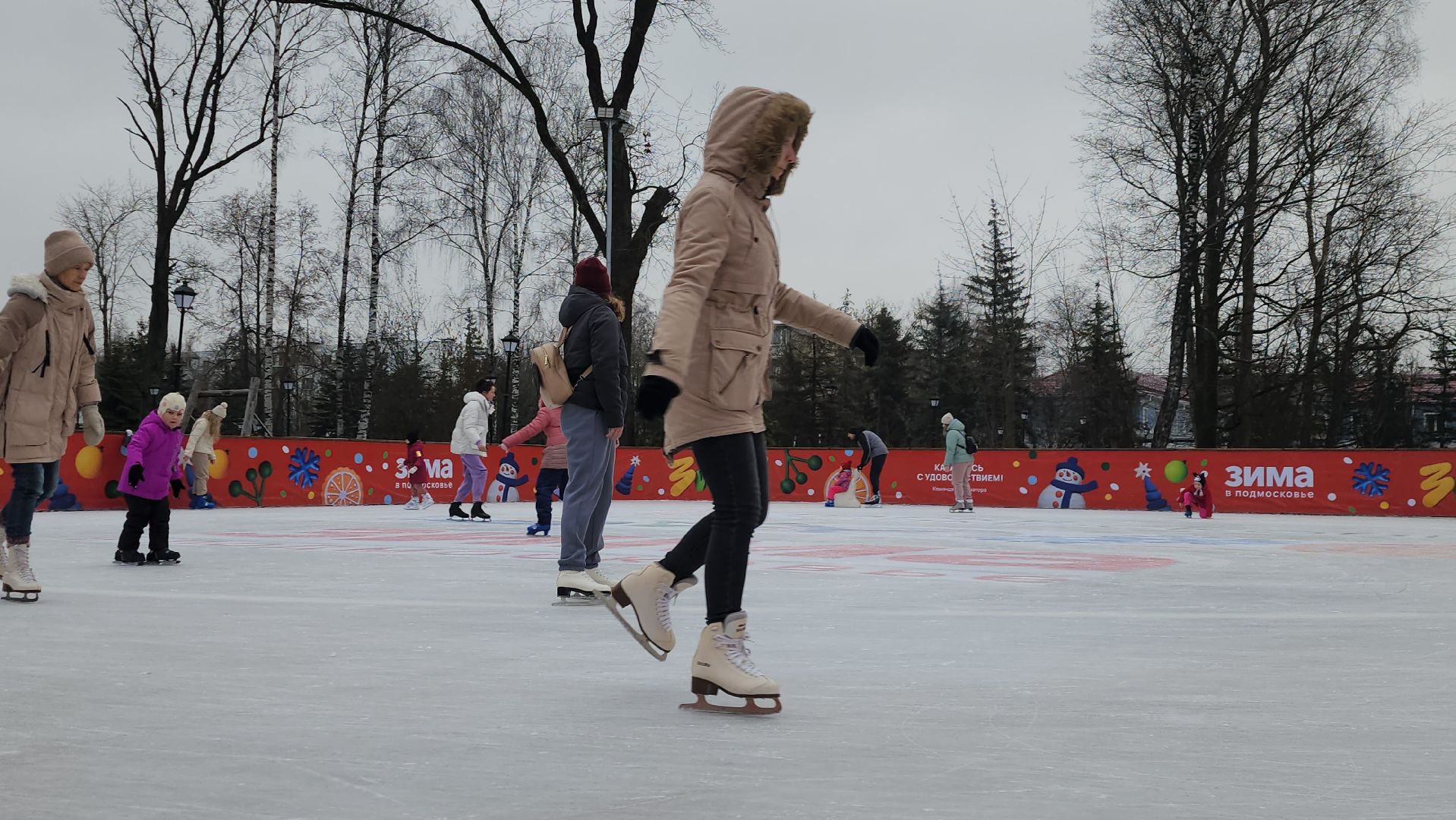 истра, каток, зима в подмосковье,