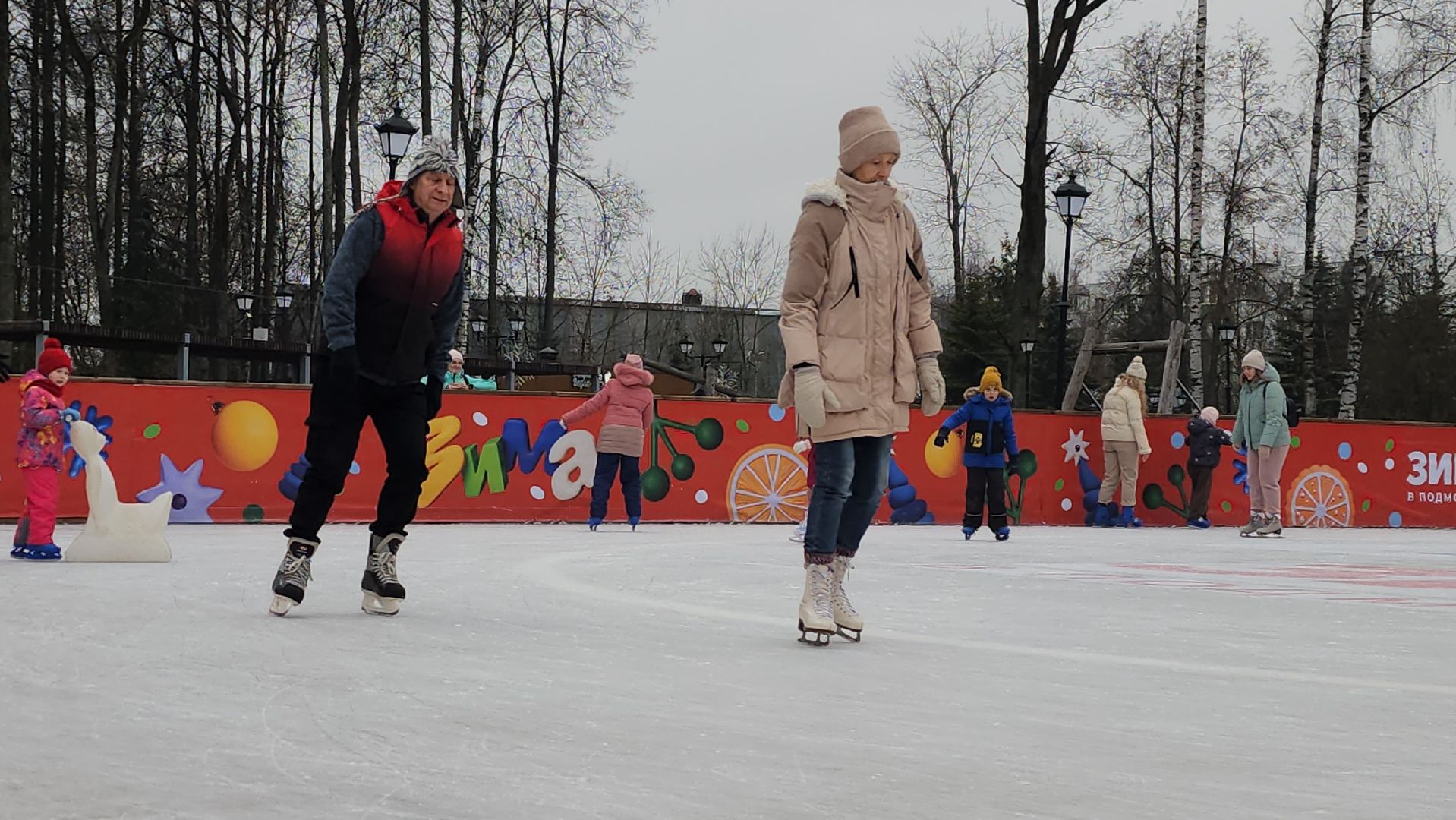 истра, каток, зима в подмосковье,