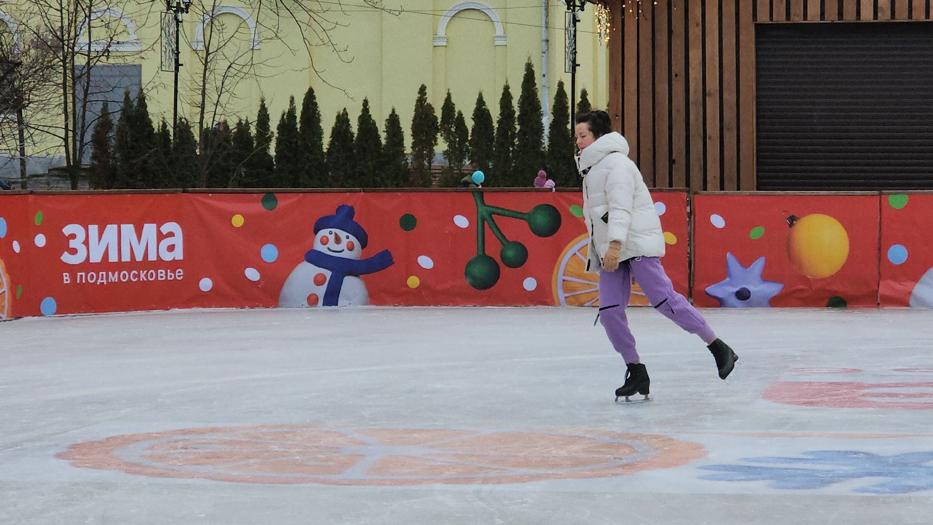 истра, каток, зима в подмосковье,