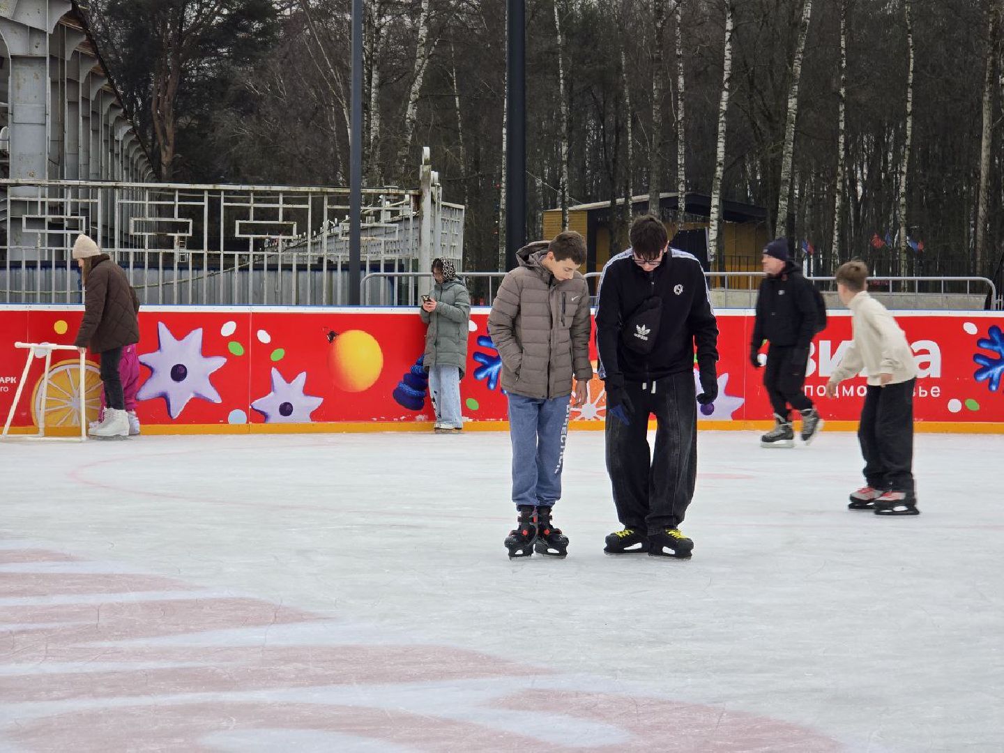 подмосковье, наро-фоминск, наро-фоминский городской округ, центральный каток округа, парке имени Воровского, зимний сезон, зима в подмосковье, зима в подмосковье 2025,