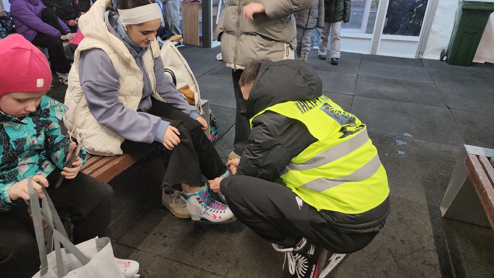 каток, зима в  подмосковье, путилково,