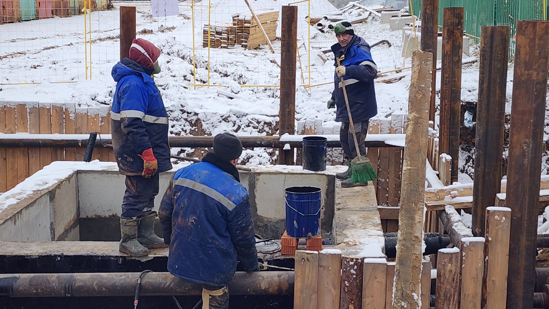 волоколамск, сычево, ремонт теплосети, жкх,