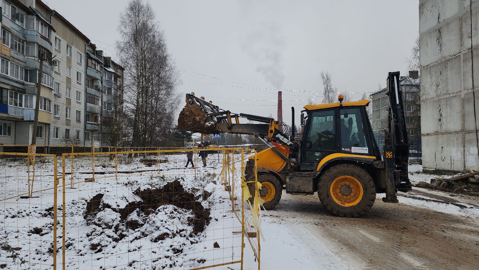 волоколамск, сычево, ремонт теплосети, жкх,