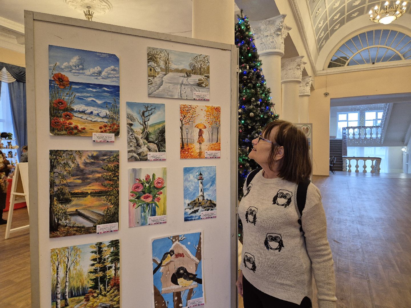 день художника, выставка художников,  орехово-зуевский округ, демиховский дворец культуры,