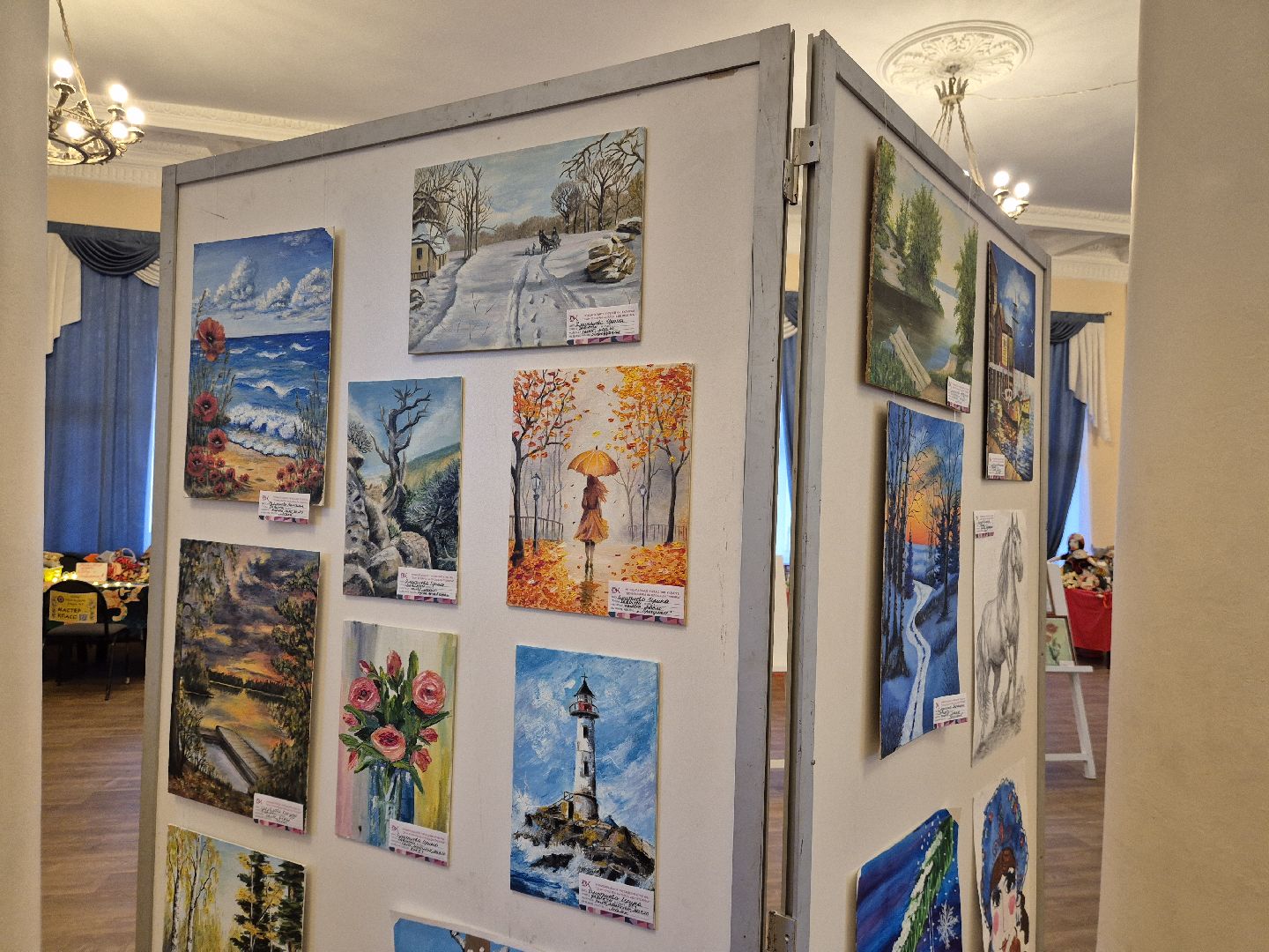 день художника, выставка художников,  орехово-зуевский округ, демиховский дворец культуры,