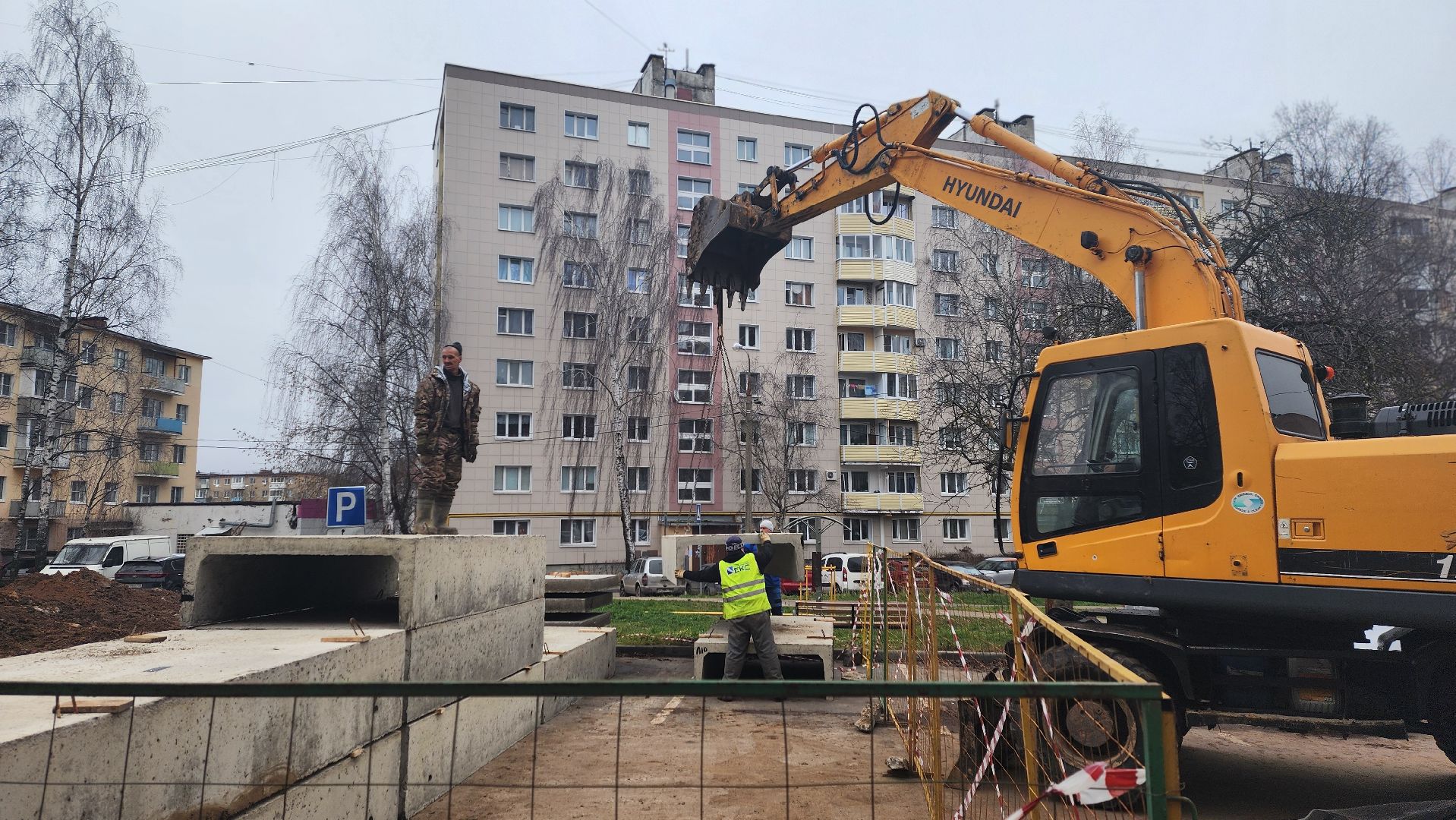 клин, улица новая, улица крюкова, ремонт теплосетей, газпром теплоэнерго,