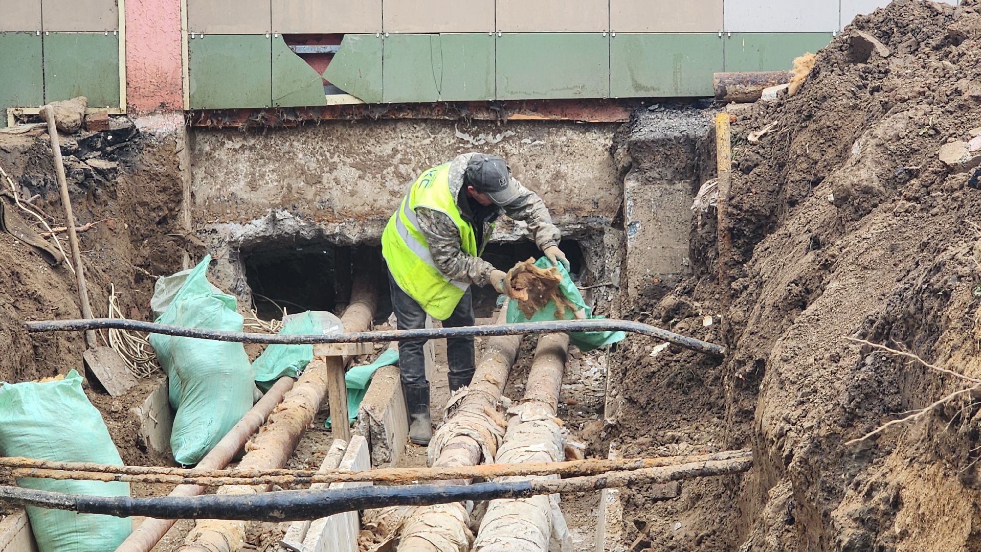 клин, улица новая, улица крюкова, ремонт теплосетей, газпром теплоэнерго,