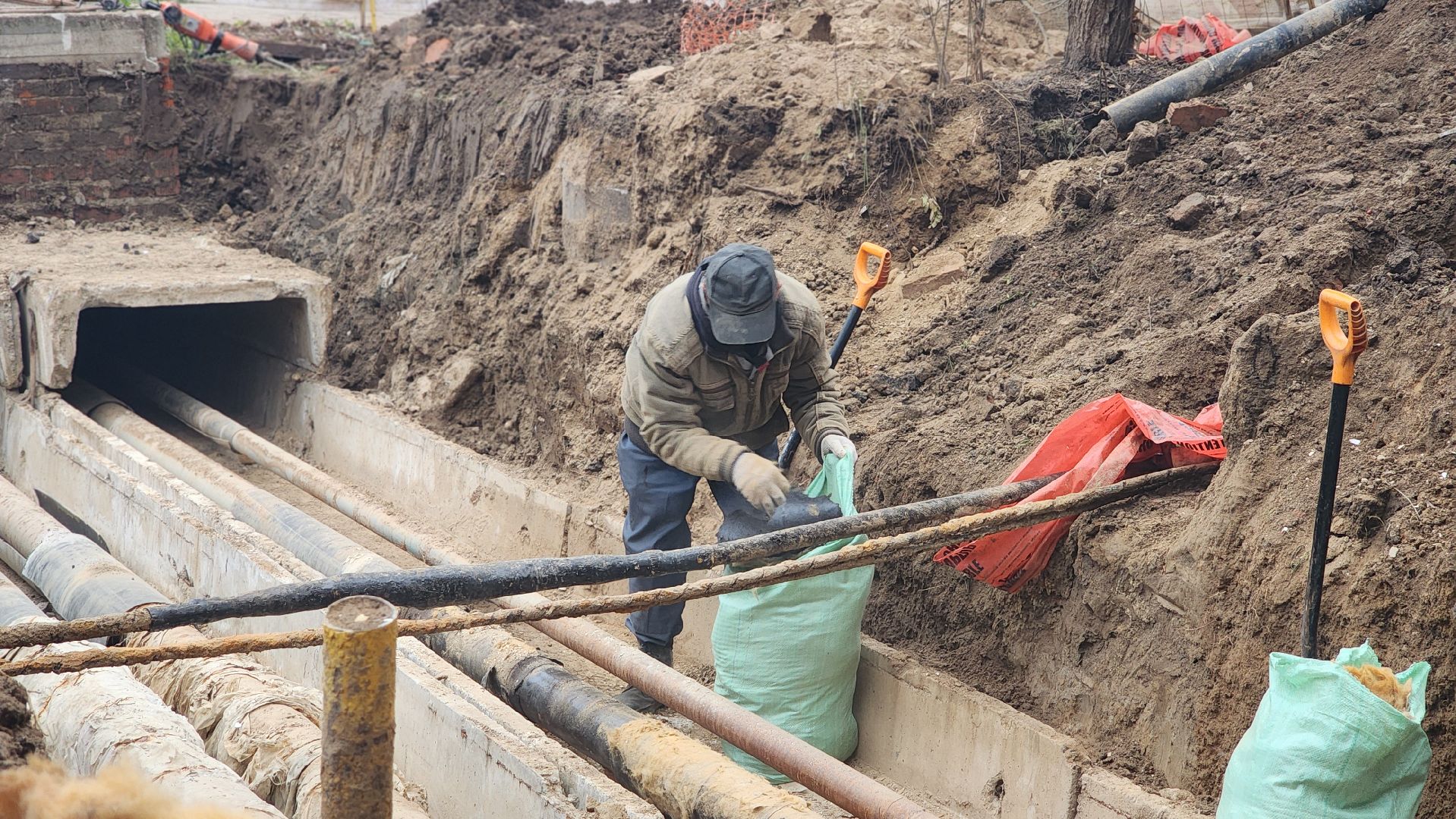 клин, улица новая, улица крюкова, ремонт теплосетей, газпром теплоэнерго,