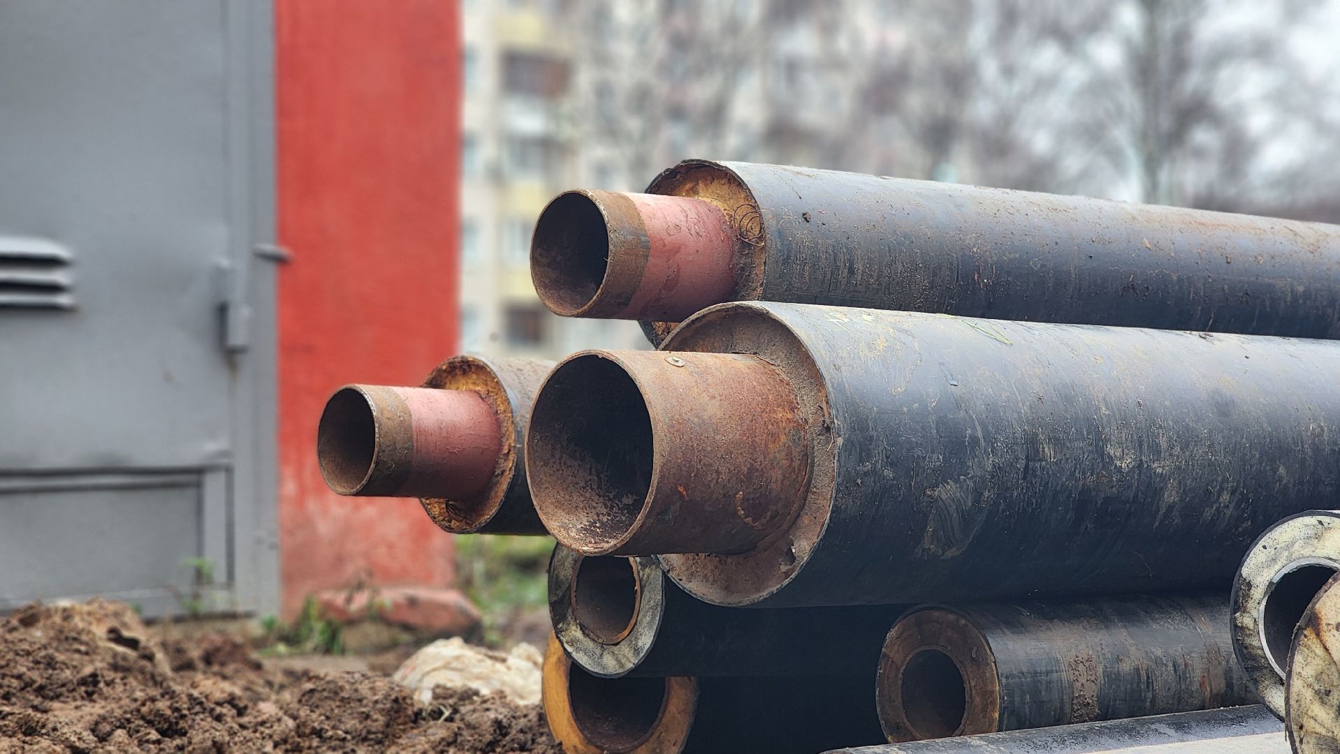 клин, улица новая, улица крюкова, ремонт теплосетей, газпром теплоэнерго,