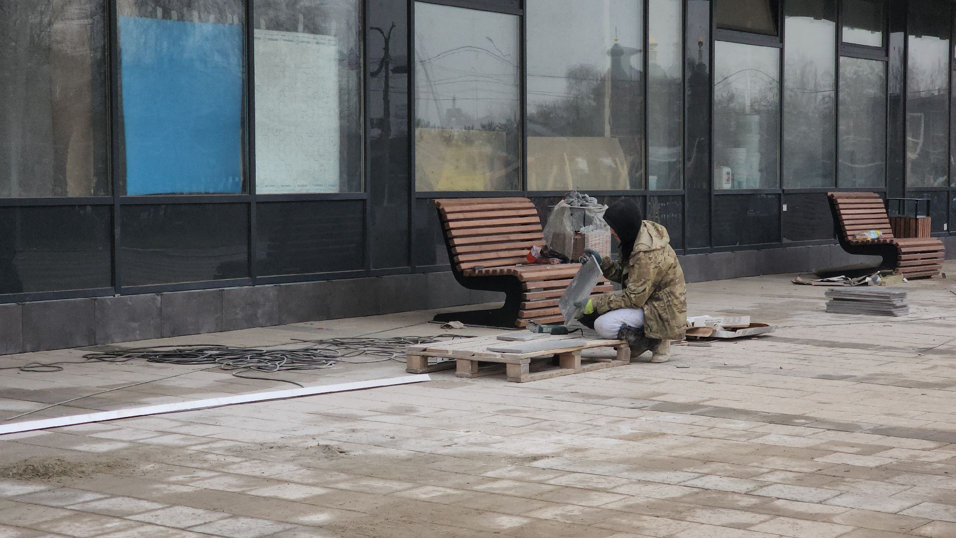 Красногорск , строительство школы,