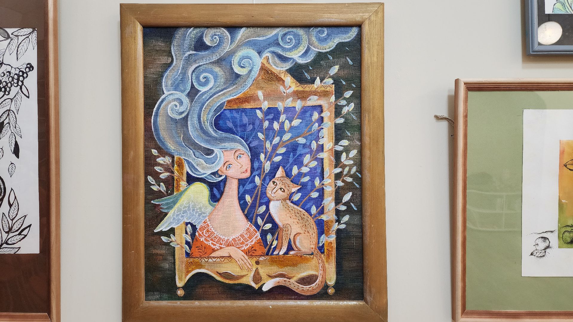 луховицы, библиотека, выставка художницы, культура,