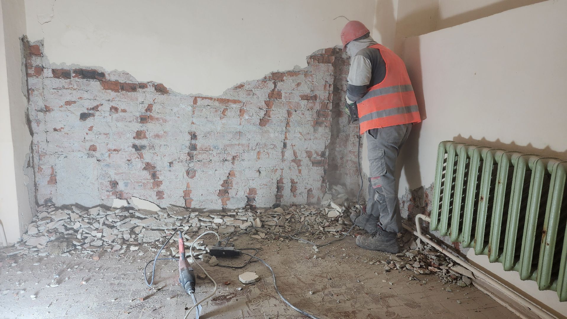 кашира, школа, капитальный ремонт, демонтажные работы, благоустройство,