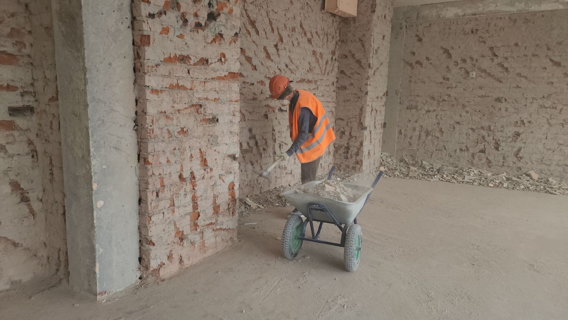 кашира, школа, капитальный ремонт, демонтажные работы, благоустройство,