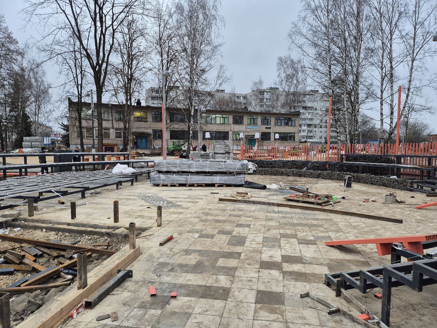 благоустройство , сквер заводской, ликино-дулево, орехово-зуевский округ,