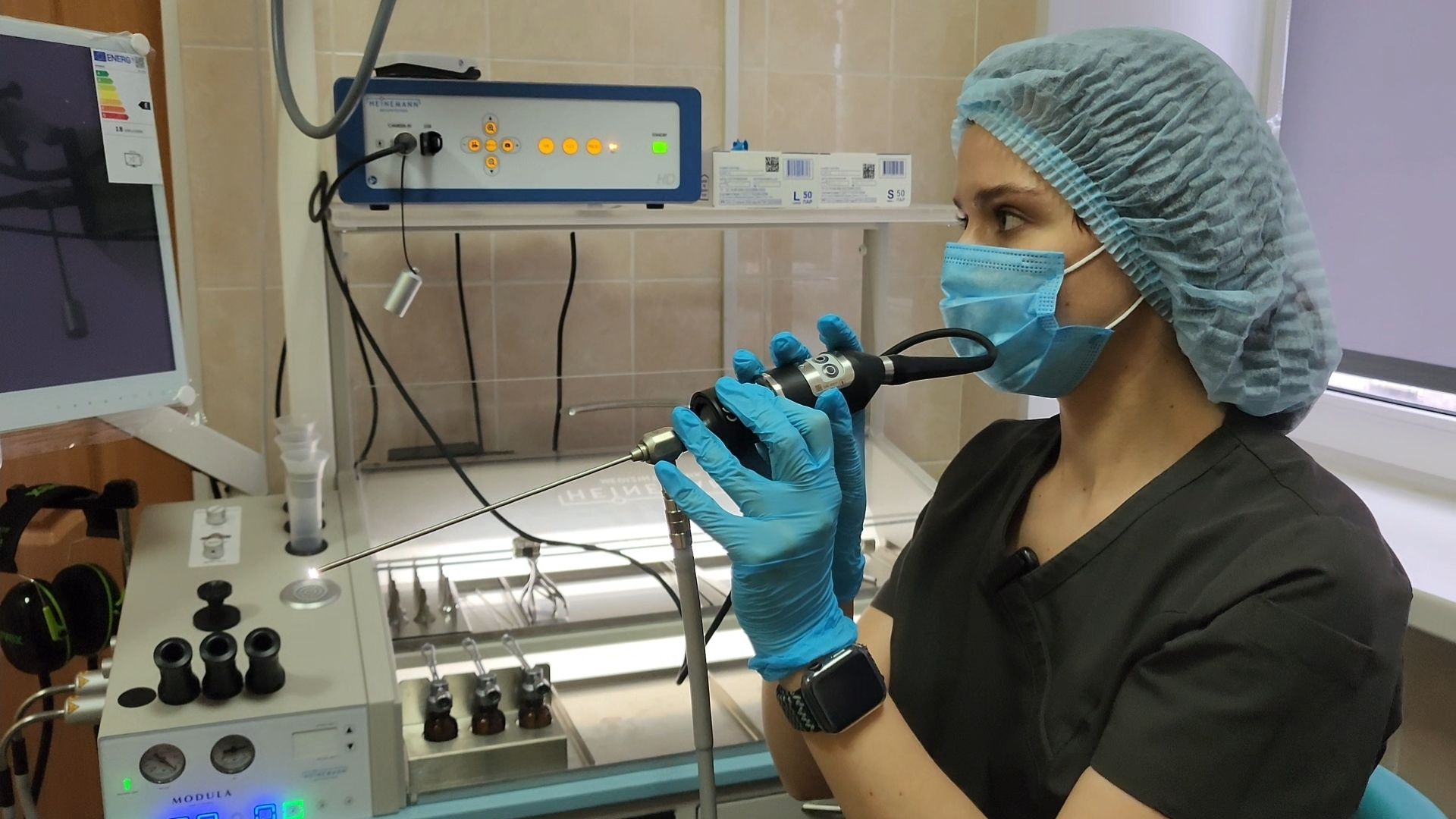 лор, врач, техника,