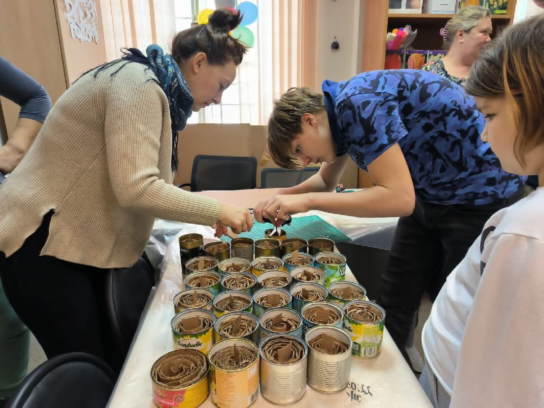 Красноармейск, окопные свечи, многодетные семьи, мастер-класс