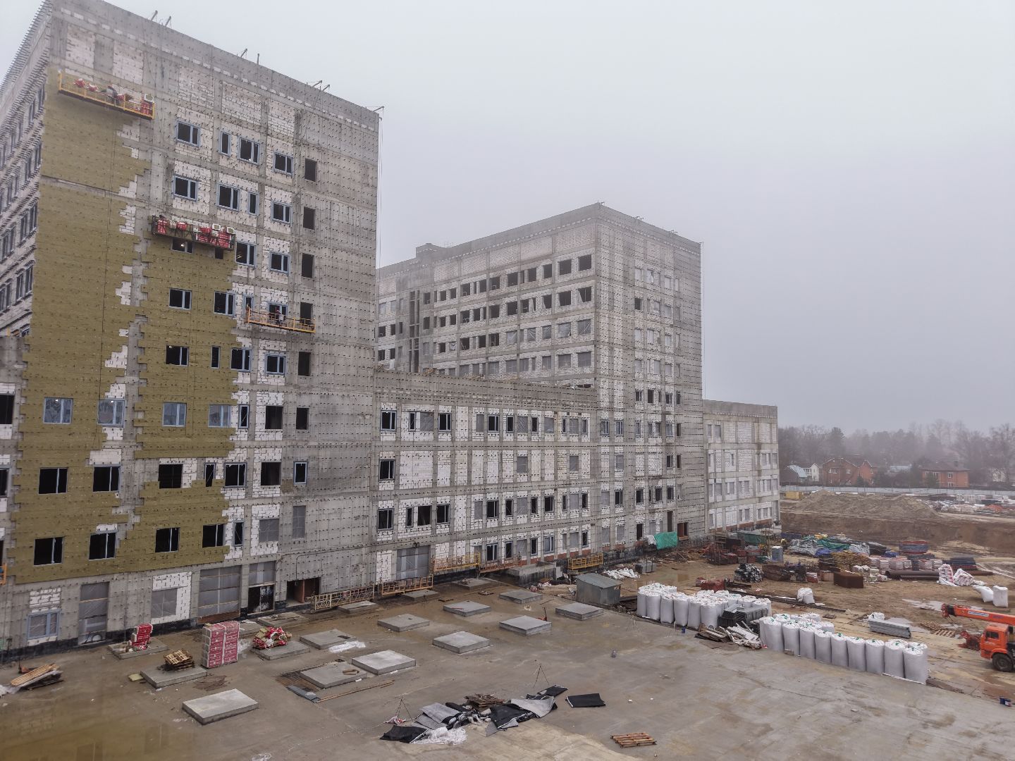 видео с коптера, больница в ольгино, больница балашиха,