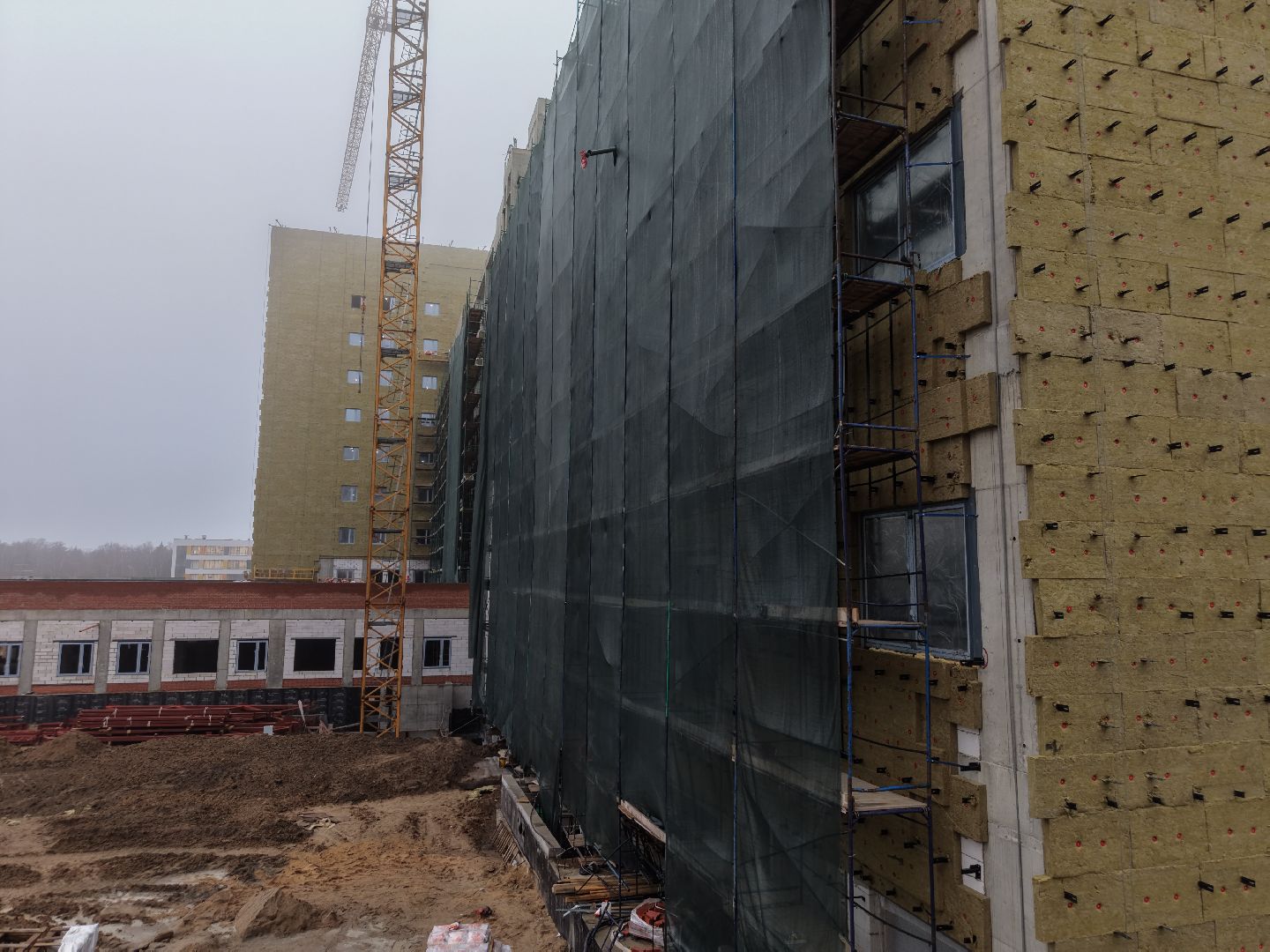 видео с коптера, больница в ольгино, больница балашиха,