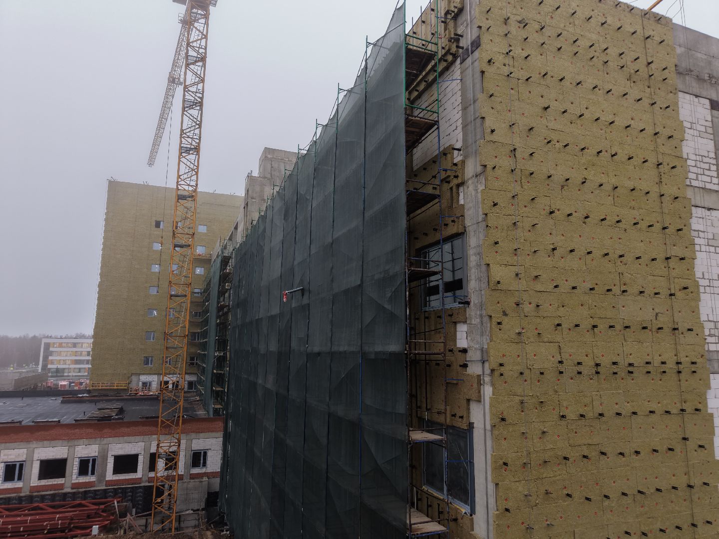 видео с коптера, больница в ольгино, больница балашиха,