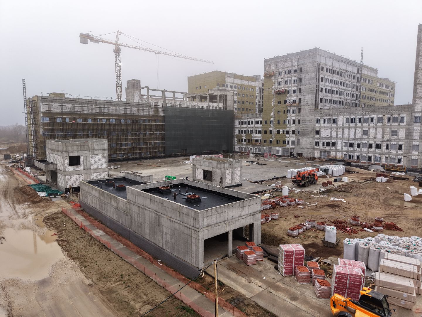 видео с коптера, больница в ольгино, больница балашиха,