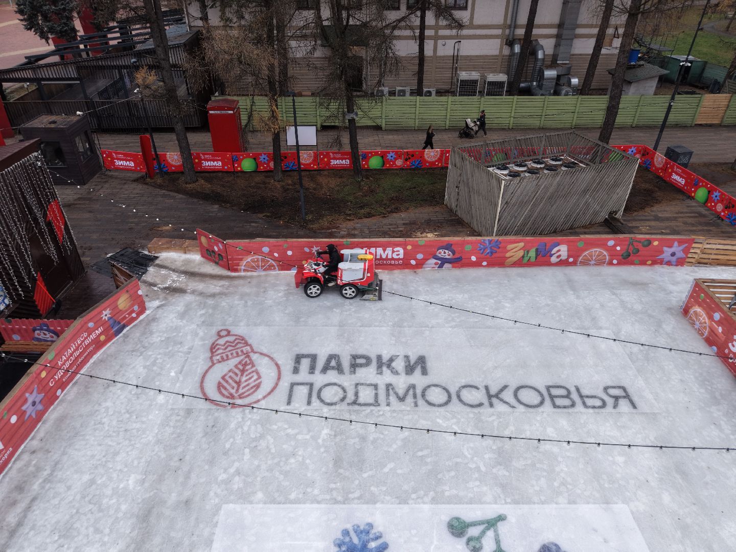 видео с коптера, новый год в балашихе,